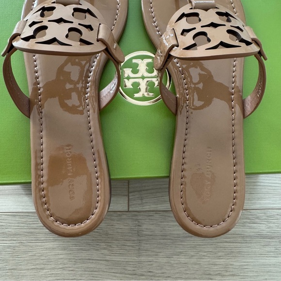 ☀️NEW☀️Tory Burch Miller Sandals Tan 8 - Picture 8 of 12